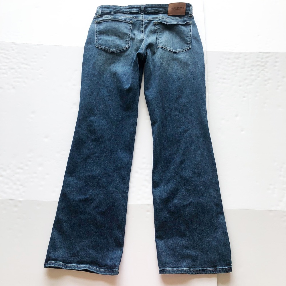 Lucky Brand Jeans Womens 12 Sweet Boot Medium Wash Bootcut Blue Denim Western - Picture 4 of 12
